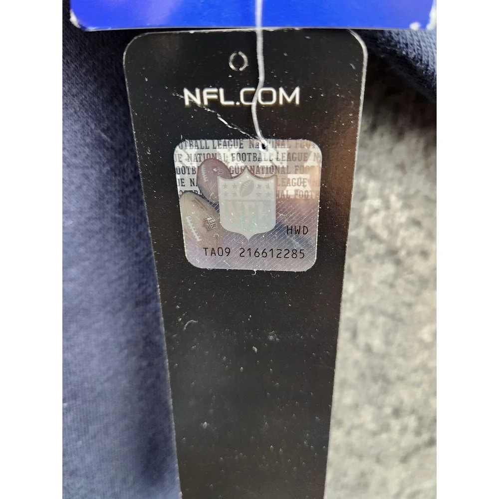New England Patriots Sweatshirt Men's Large NFL Football Crewneck Pullover Navy - Picture 8 of 12
